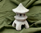 Oriental Lantern Piece Statue Concrete Massive Pagoda Sculpture Asian Zen Garden Style Decoration by Unknown