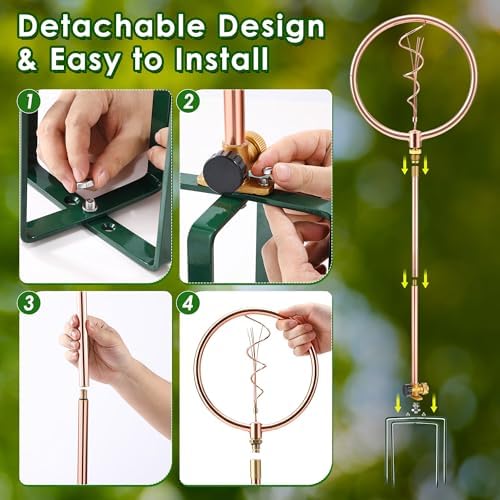 34" Ornamental Sprinkler, 360° Rotating, Wave Spiral - Image 6