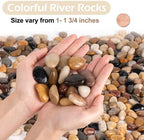 GASPRO 15-lb Natural River Rocks for Landscaping, Decorative Rocks for Potted Plants and Aquariums, Polished River Stones for Indoor & Outdoor Decor, 1 to 1 3/4 Inches - Image 5