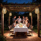 Solar Lanterns Outdoor Waterproof, 2 Pack Hanging Solar Lights for Outside, Auto On/Off Solar Powered Lanterns for Patio Yard Porch Pathway Garden Decor, Warm White - Image 6