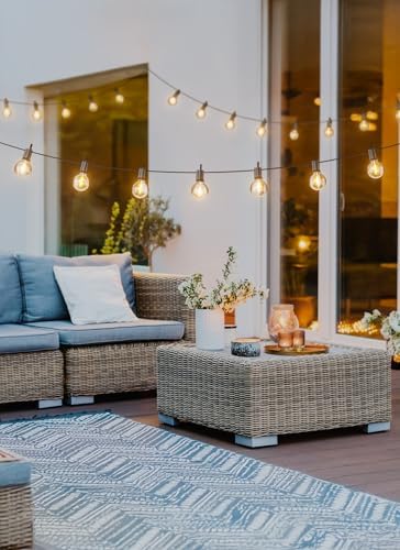 Brightown Outdoor String Lights, 30FT G40 LED IP65 Waterproof Patio Lights - Image 3