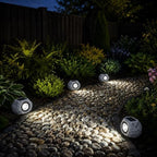 Solar Rock Lights Outdoor: 2Pack Gray Waterproof LED Stone - Image 7