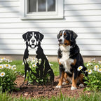 Dog Metal Garden Stake - Weatherproof Dog Silhouette Yard Art, Decorative Outdoor Sign for Lawn & Patio, Heartfelt Gift for Swiss Mountain Dog Lovers(Jump,10") - Image 3