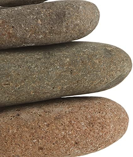 Ancient Graffiti Large 7-Stone Natural River Stone Cairn, 11 inches - Image 5
