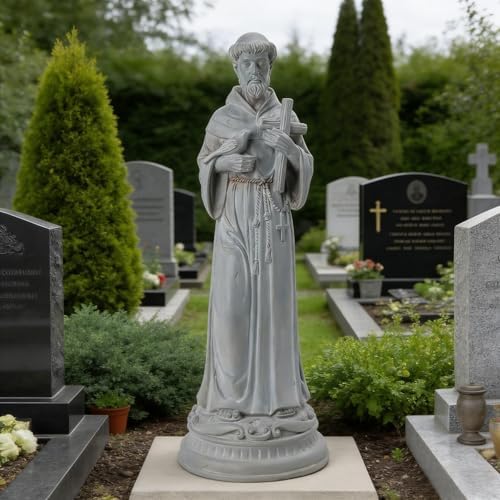 Newman House Studio St-Francis Garden-Statue-Outdoor - 24 in Garden Décor - Image 3