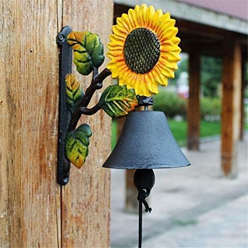 Cast Iron Wall Hanging Bell, with Bracket Dinner Bell Feel The Vibe of Traditional Family Meals and Gatherings. Made of Heavy Cast Iron by Unknown