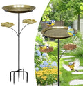 Bird Bath for Outside,Birdbaths with 2 Detachable Flower Feeders by Unknown