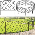 Thealyn 10ft x 24" Metal Decorative Garden Fence(5Pcs Set) by ThealynGardens