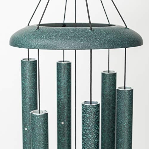 Corinthian Bells 30 Inch Green Wind Chimes for Outside, Outdoor Garden Wind Chime with Relaxing Sound, Made in USA - Image 3
