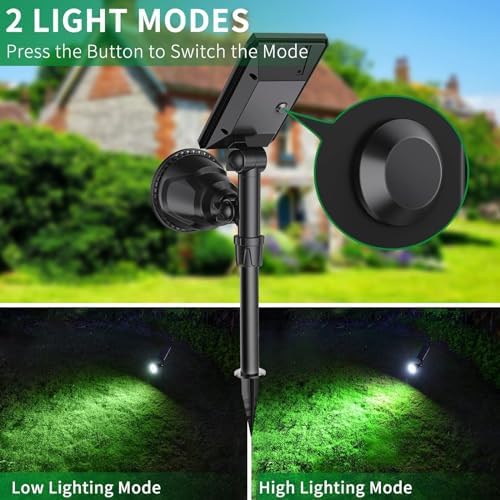 Halloween Solar Spot Lights Outdoor Ideal Decor for Landscape Cold White-4P - Image 3