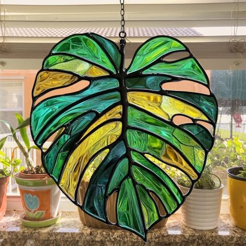 Monstera Leaf Acrylic Suncatcher - Image 4