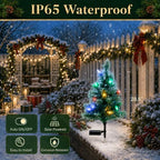 Solar Christmas Tree Lights Decorations-Waterproof XS Pathway Lights,4 Pack - Image 4