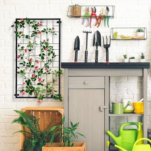 MyGift Large Geometric Metal Wall Trellis for Climbing Plants & Vines - Image 4