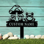 Custom Frog Metal Garden Sing,Personalized Garden Stakes With Frogs,Frog Garden Decor,Garden Decor,Cute Frog Gifts for Women - Image 5