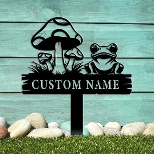 Custom Frog Metal Garden Sing,Personalized Garden Stakes With Frogs,Frog Garden Decor,Garden Decor,Cute Frog Gifts for Women - Image 5