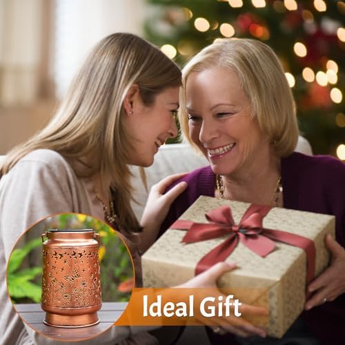 ANYTALK Butterfly Solar Lantern Lights, Outdoor Lanterns Garden Decor, Hanging Solar Lantern for Backyard Porch Patio Table Yard Balcony Lawn Pathway, Gifts for Women Grandma Mom - Image 6