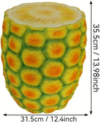 13.4" Pineapple Stool Garden Statue Concrete French Country Decor - Image 2