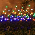 Solar Garden Lights Outdoor Garden Decor, 4 Pack Cherry Blossom Solar Flowers Outdoor Waterproof Fairy Solar Lights, Outside Yard Decorations for Patio Pathway Decor, Gardening Gifts for Women Mom by AureateHorizon