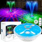 Upgraded Pool Fountain with Remote,2026 Floating Pool Fountain with Lights,Above Ground Pool Water Fountains Pump with Anchor,Swimming Pool Fountains for Inground Pool-1PC (Orange) by ProSplash