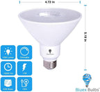 4 Pack PAR38 Amber Yellow LED Bug Light Bulb Outdoor LED Flood Light Bulb 17W 170 Watt Equivalent Dimmable Waterproof E26 Bug LED Yellow Light Bulbs Warm Bug-Free Lighting for Home Insect Repellent - Image 2
