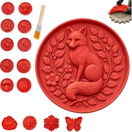 Reusable Sunflower Stepping Stone Mold, 15cm Sunflower Paver Mold (C) by Unknown