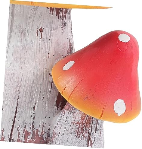 GALPADA Decorative Large Resin Mushroom Sculpture for Garden Vivid Outdoor Adornment for Fairy Garden Lawn and Patio Decor Lightweight Durable and Mushroom Figurine - Image 4
