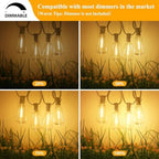 Brightever 50FT LED String Lights 27 Bulbs Outdoor Waterproof Dimmable - Image 4