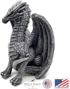 Medieval Dragon Shelf Sitter | Gothic Statue for Home, Office, or Garden | Fierce Winged Figurine | 6.5 Inches Indoor & Outdoor Resin Decor (Tavros the Dragon) - Image 5