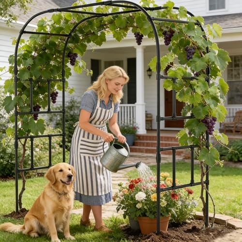 87in H Tall Garden Arch Trellis for Climbing Plants Outdoor - Image 2