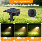 8-Pack Solar Spot Lights Outdoor Waterproof,Landscape Spotlight Warm White - Image 2