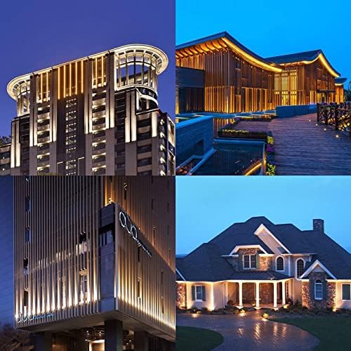 LED Outdoor Landscape Lights - Spotlight Led Beam Light IP66 Waterproof Adjustable Angle, Long Distance Projection Light for Hotel Villa Courtyard Facade Wall Wash Lighting(Blue) - Image 7