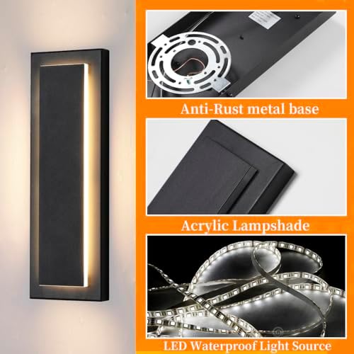 Outdoor Wall Light Modern Wall Lighting 15.7 in,12 W - Image 4