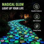 Magical Glowing Pebbles,1000PCS Colorful Glow-in-the-Dark Garden Stones,Waterproof Night Guide Pebbles Glow in the Dark,Glow in the Dark Rocks Outdoor,for Garden Path Yard Fish Tank (Orange,1000) - Image 3