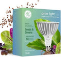 GE Grow LED Light Bulb, PAR38 Flood Light, Indoor LED Grow Lights for Plants, Seeds and Greens, Balanced Light Spectrum, 25,000 Hours Lifespan, 50 PPF, 1 Pack (Packaging May Vary) by GELighting