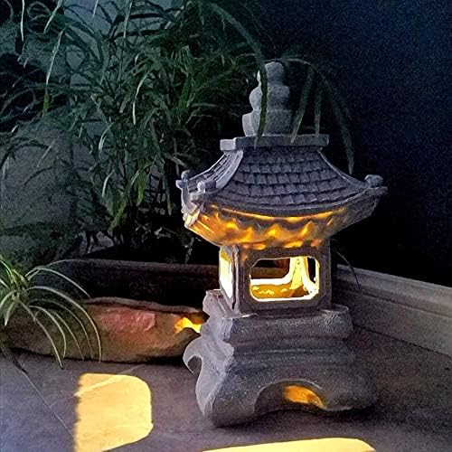 Outdoor Garden Animal Statues Patio Décor, Garden Floor Standing Statues, Outdoor Stone-Like Sculptures Patio Yard Decor Zen Pagoda Stupa Lantern Crafts Ornaments - Image 2