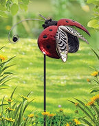 Sunset Vista Designs Garden in Motion Balancing Spinner Stake Yard Art, Ladybug, 43.25" x 13" x 12" - Image 2