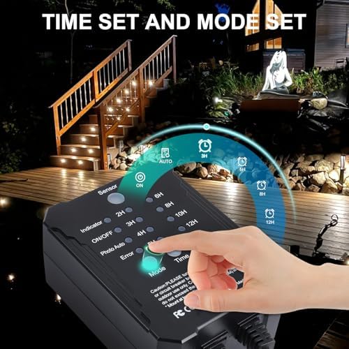 SMY Lighting Dimmable LED Deck Lights with Timer and Photocell Sensor and Protecting Shell φ32mm,20Pack Outdoor LED Smart Deck Lighting IP67 Waterproof for Garden,Yard Stair, Patio, Floor Decoration - Image 5
