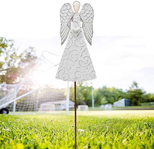 Angel Garden Stake Decorative Yard Art Metal Angel Outdoor Garden Decor - Image 4