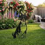 Dog Metal Garden Stake - Weatherproof Dog Silhouette Yard Art, Decorative Outdoor Sign for Lawn & Patio, Heartfelt Gift for Rough Collie Lovers(Stand,10") - Image 2