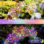 Solar Garden Lights Outdoor, Waterproof Solar Butterfly Lights 4 Pack Willow Vine Light with 80 LED 33 Butterfly Colorful Lighting for Garden Yard Lawn Outdoor Decor, Gift for Mom Women Mother's Day - Image 3