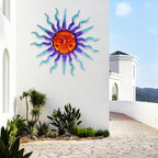 Large Metal Sun Wall Decor- 30" Large Outdoor Hanging Wall Art for Patio Farmhouse Garden Living Room Bedroom Decorations - Image 7