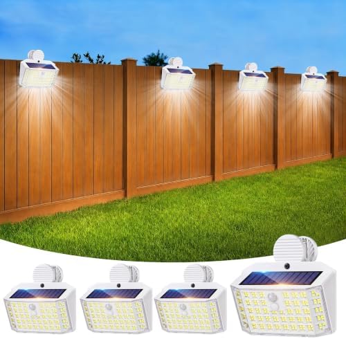Clip on Solar Lights Outdoor, Motion Sensor Fence Lights by LightupYourLife