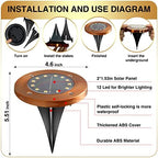 Outdoor In-Ground Lights Solar Disc Lights Outdoor Solar Garden Lights - Image 2