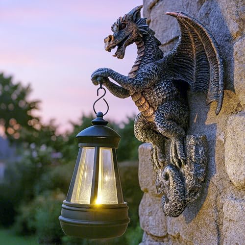Dragon Tree Hugger with Solar Lantern Dragon Lamp Decor Garden Statue Outside Outdoor Yard Unique Gifts for Mom Women Grandma - Image 5