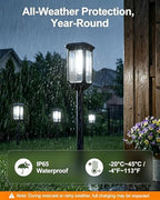 Tenmiro Solar Pathway Lights Outdoor 12 Pack, Bright Solar Garden Lights - Image 3