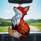 Floral Fox Acrylic Suncatcher - Image 5