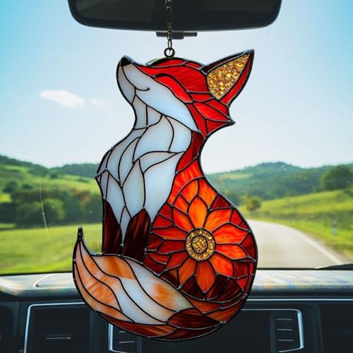 Floral Fox Acrylic Suncatcher - Image 5