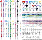 513Pcs DIY Beaded Garden Stakes, Fairy Wand Kit with 18 Threaded Rod by YHMQDU