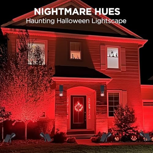 InnoGear 2 Solar Lights Outdoor for Halloween Christmas Xmas, Red & Green - Image 4