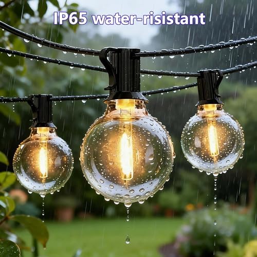 55Ft Solar String Lights Outdoor , IP65 Waterproof,LDE Edison Bulb Remote - Image 4